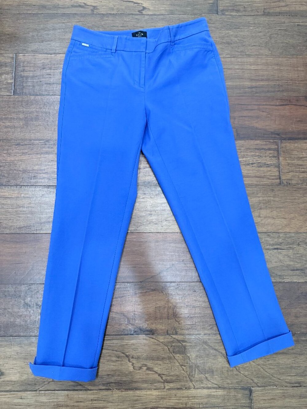 White House Black Market The Slim Ankle Pants Women’s 6 Long Blue Stretch Career